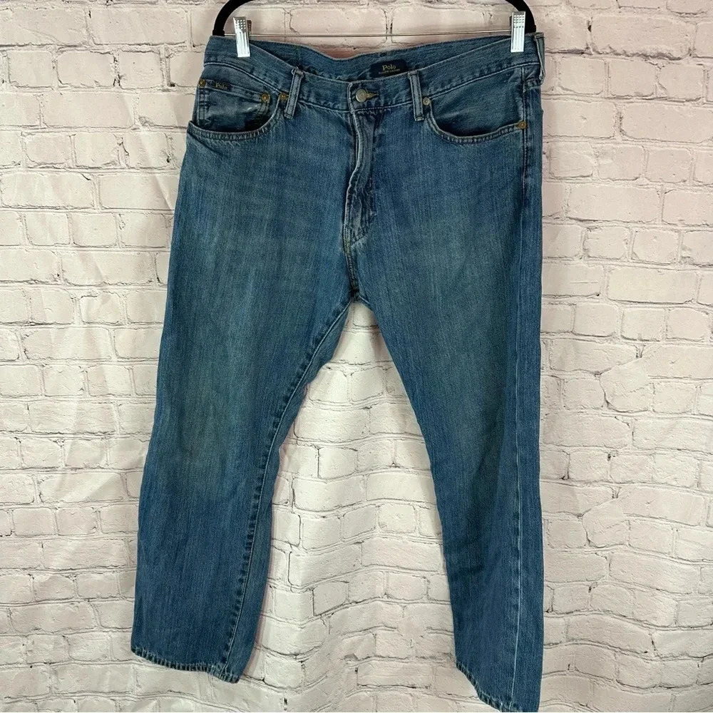 polo ralph lauren denim jeans sz 36x28 see pictures for measurements loose fit